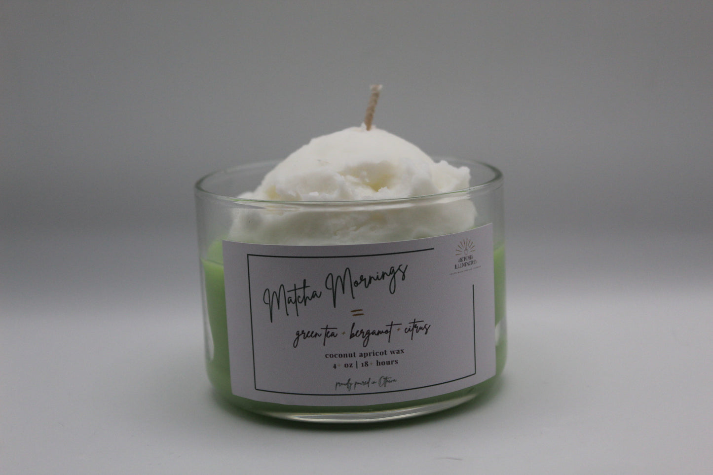 Matcha Mornings - 4 oz - Coconut Apricot Wax Candle