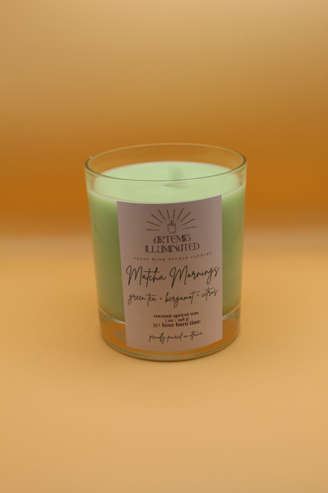 Matcha Mornings - 7oz - Coconut Apricot Wax Candle