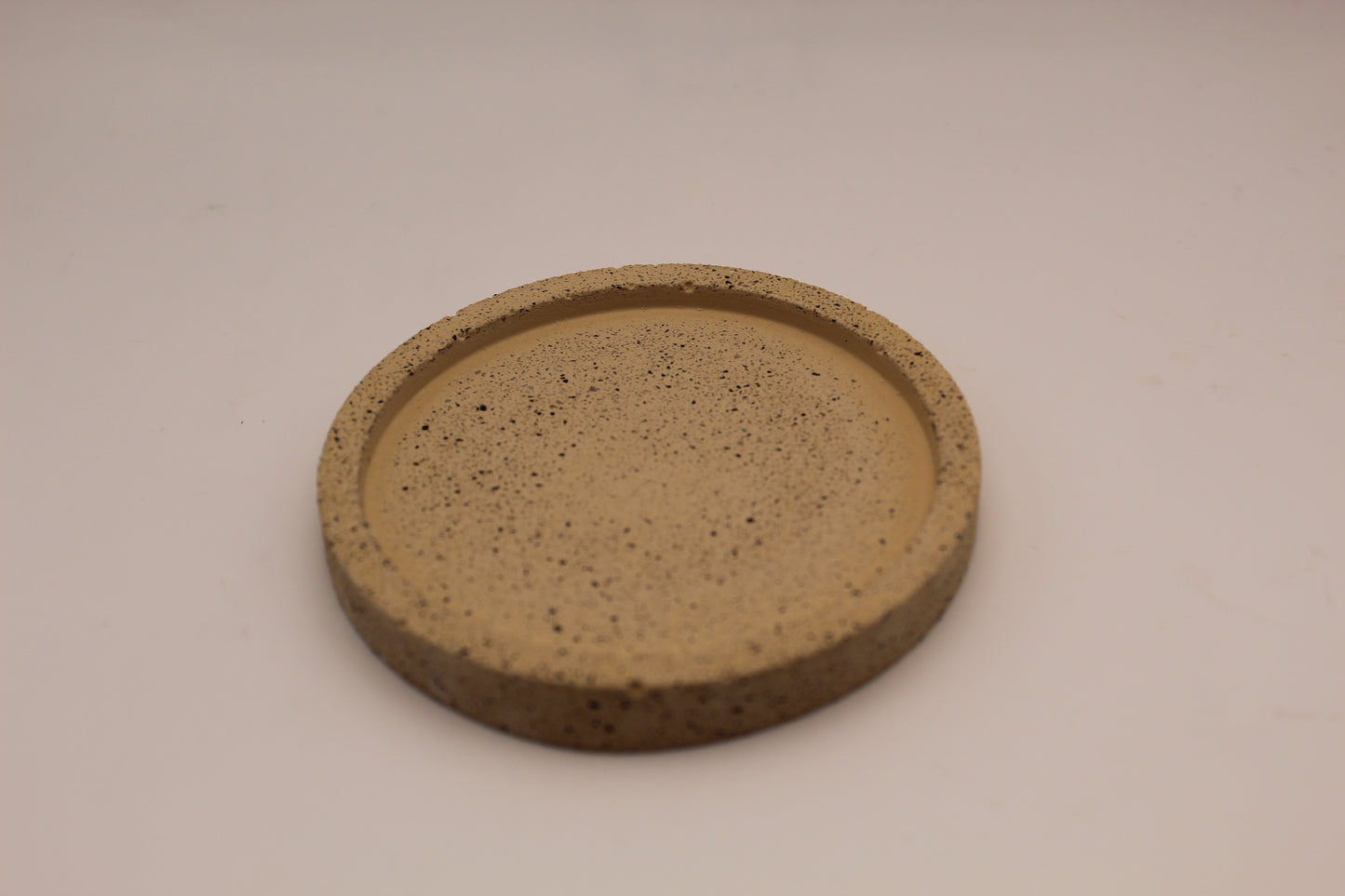 Small Jesmonite Trinket Tray - Beige/Red Oxide