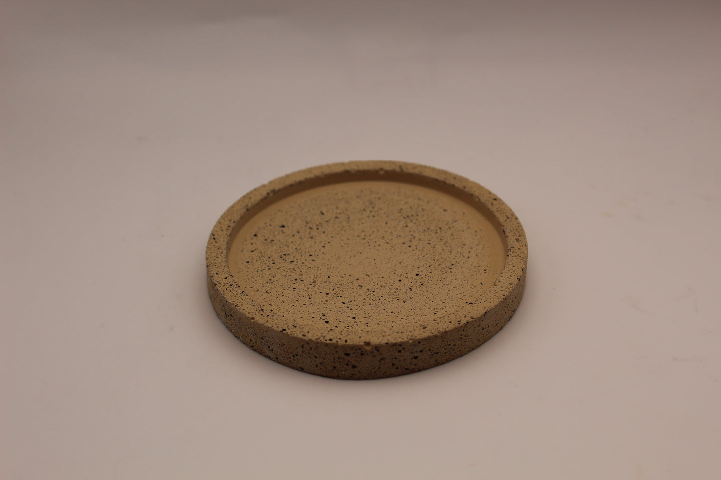 Small Jesmonite Trinket Tray - Beige/Red Oxide
