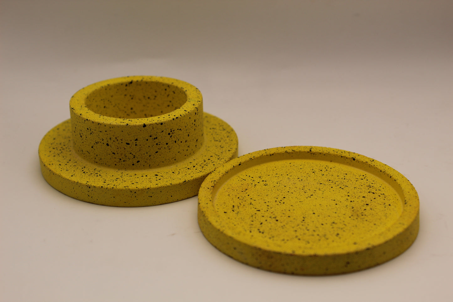 Small Jesmonite Trinket Tray - Yellow