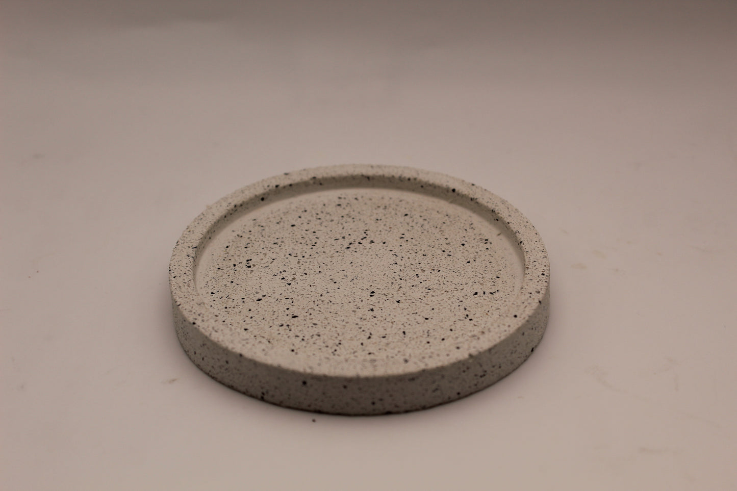 Small Jesmonite Trinket Tray - White Marble