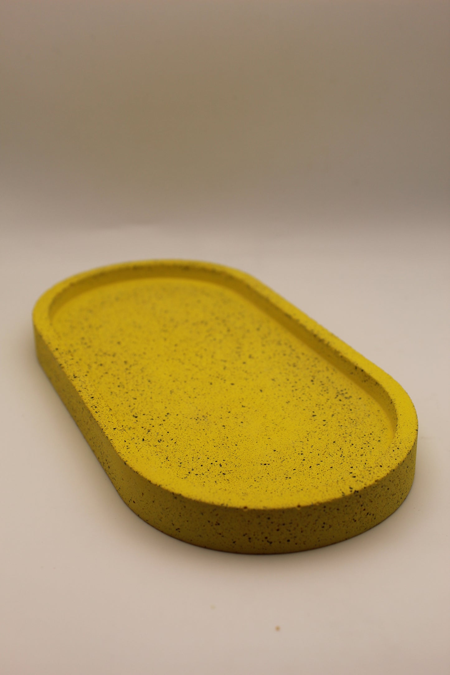 Large Jesmonite Trinket Tray - Yellow