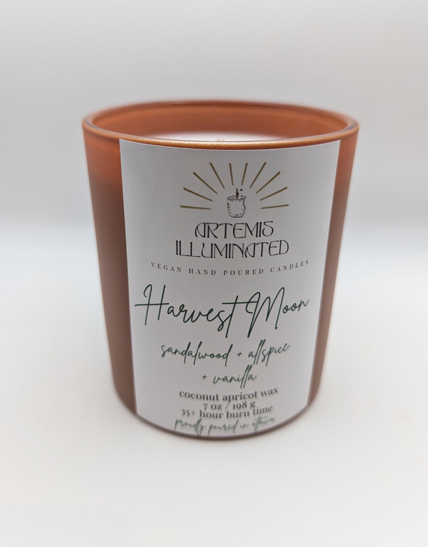 Harvest Moon - 7 oz Coconut Apricot Wax Candle