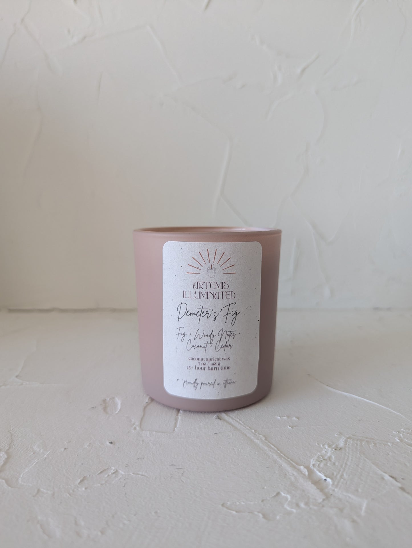 Demeter's Fig- 7 oz Coconut Apricot Wax Candle