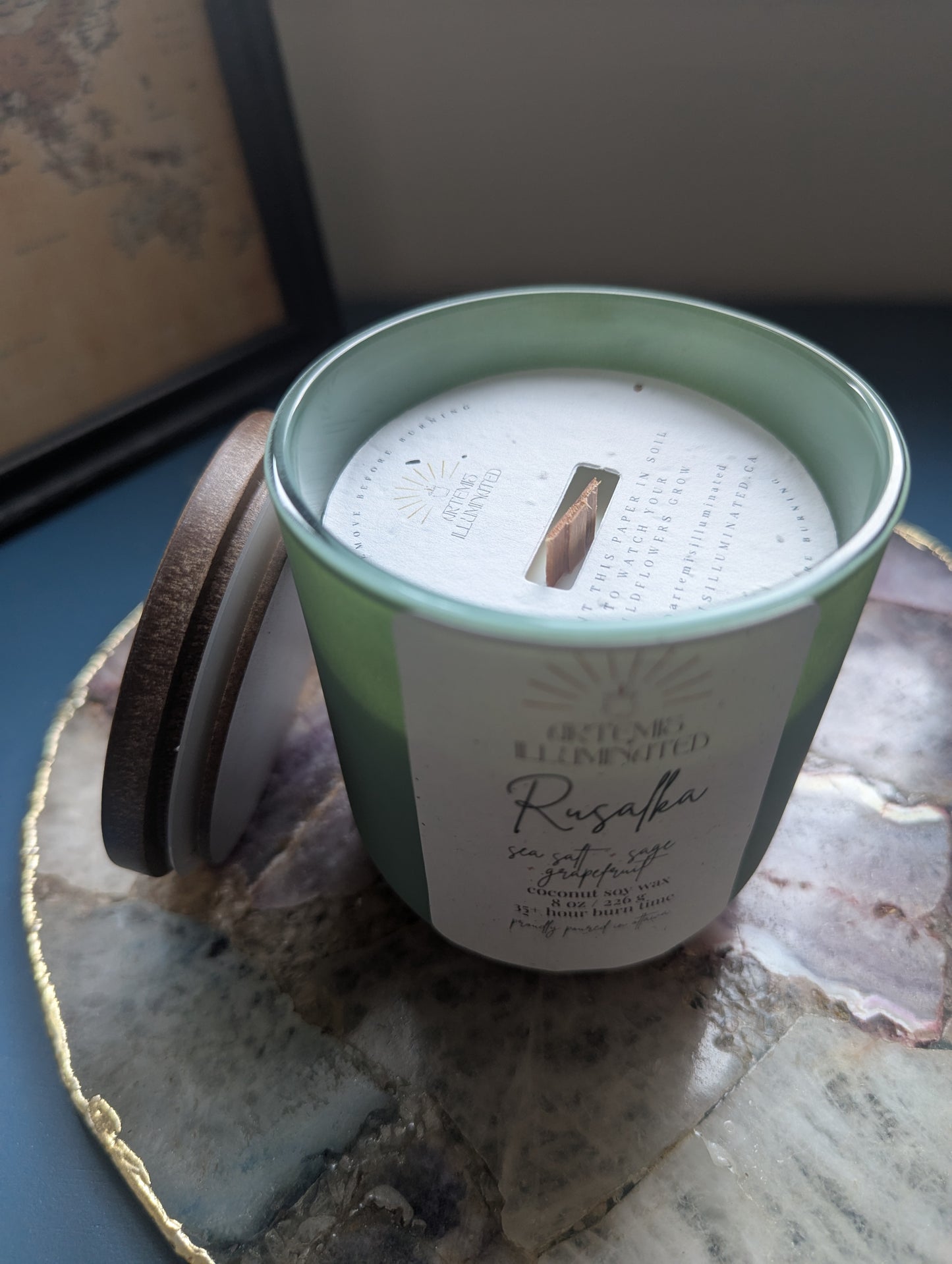 Rusalka - 8 oz Scented Coconut-Soy Candle