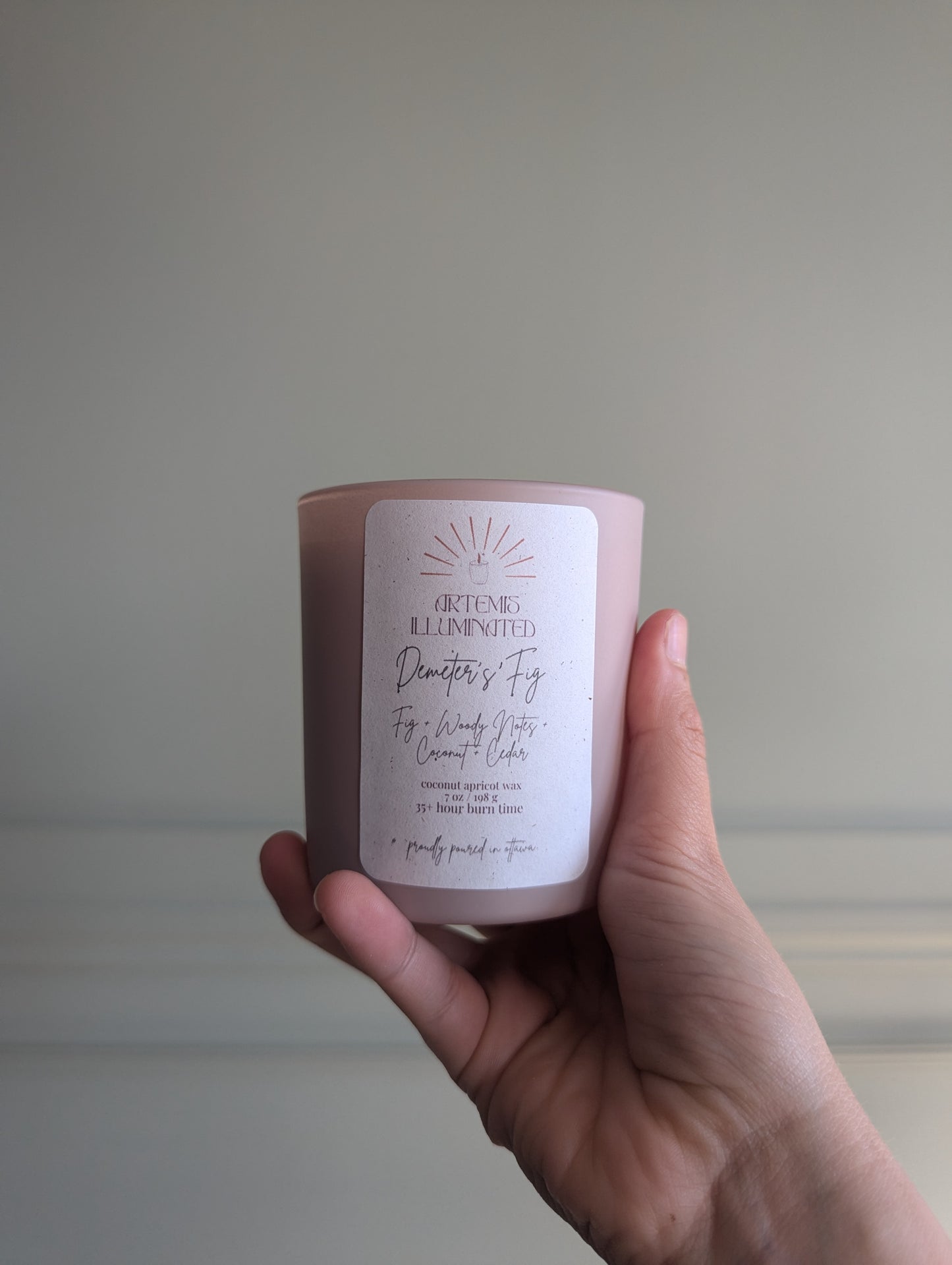 Demeter's Fig- 7 oz Coconut Apricot Wax Candle