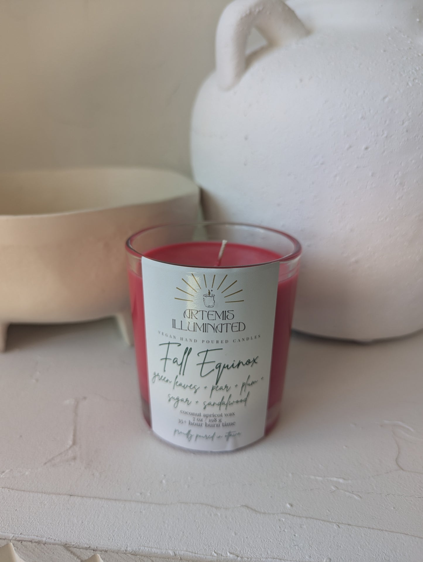 Fall Equinox - 7 oz Coconut Apricot Wax Candle