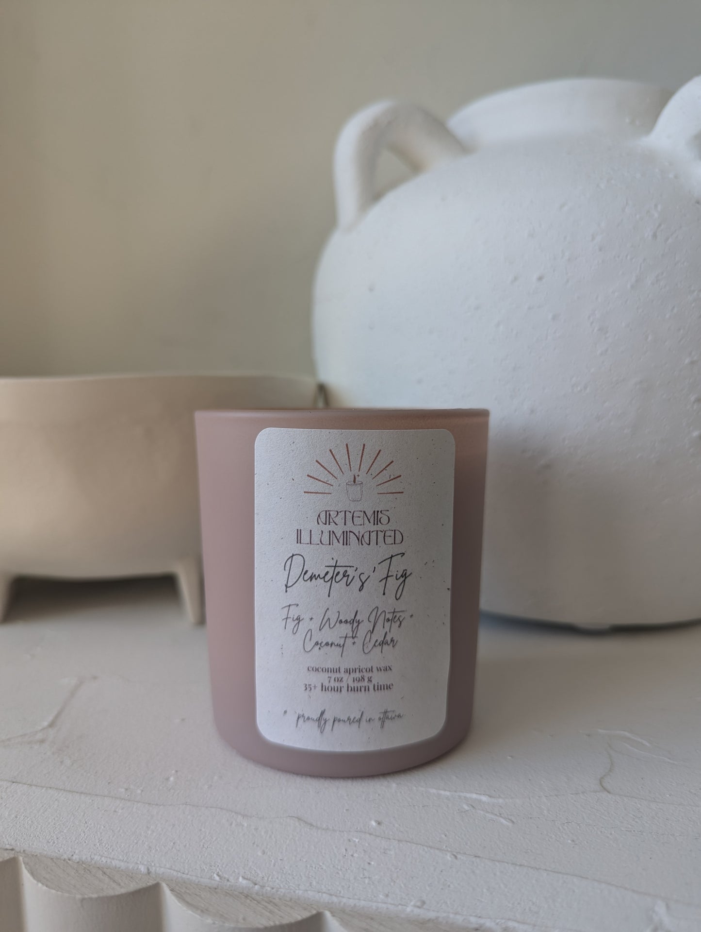 Demeter's Fig- 7 oz Coconut Apricot Wax Candle