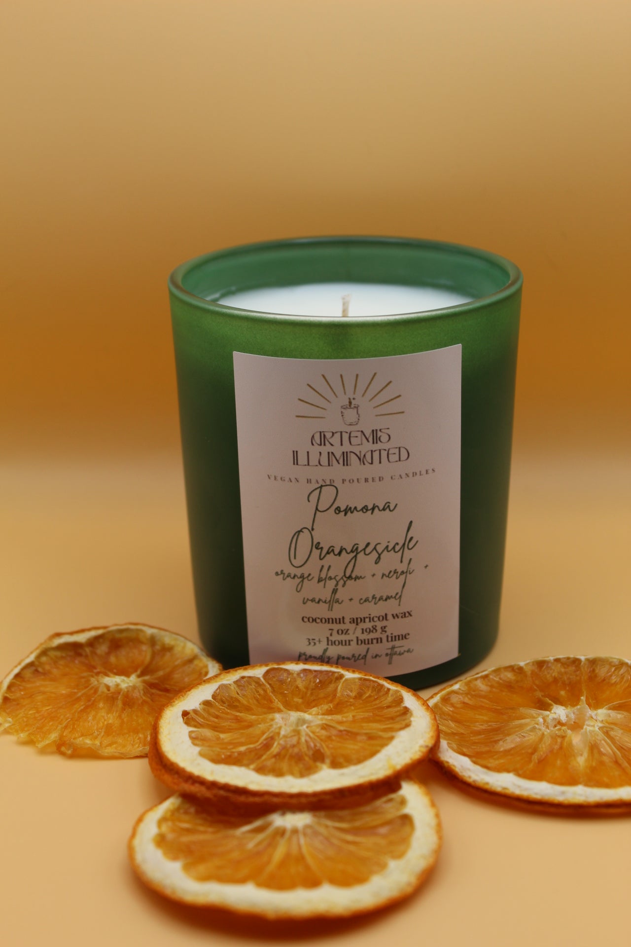 Pomona Orangesicle - 7 oz  Coconut Apricot Wax Candle