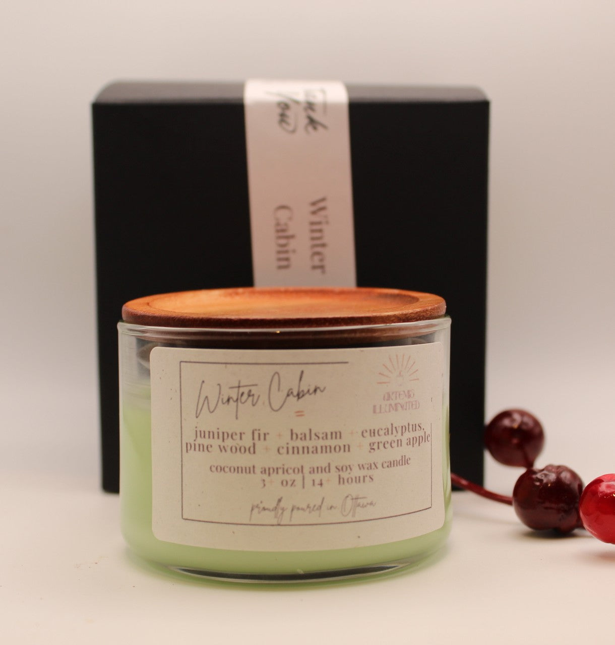 Winter Cabin - 3 oz Coconut Apricot Wax Candle