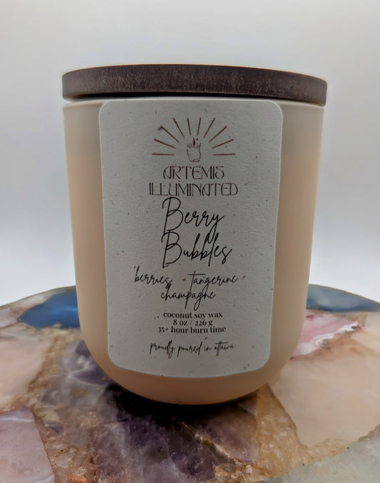 Berry Bubbles - 8oz - Scented Coconut Soy Wax Candle
