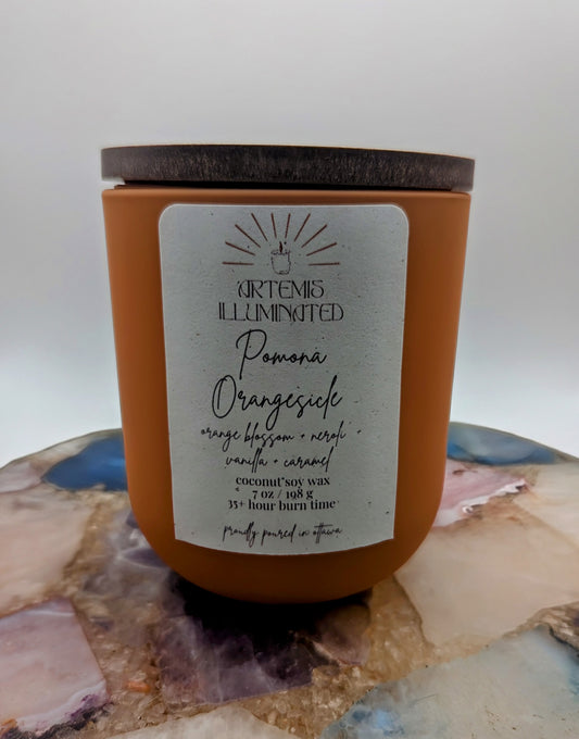 Pomona Orangesicle - 8 oz  Coconut Soy Wax Candle