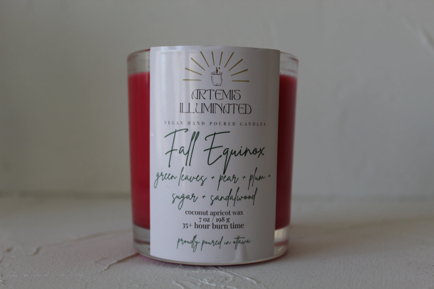 Fall Equinox - 7 oz Coconut Apricot Wax Candle