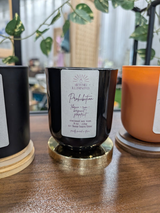 Prohibtion - 8 oz Coconut Soy Wax Candle
