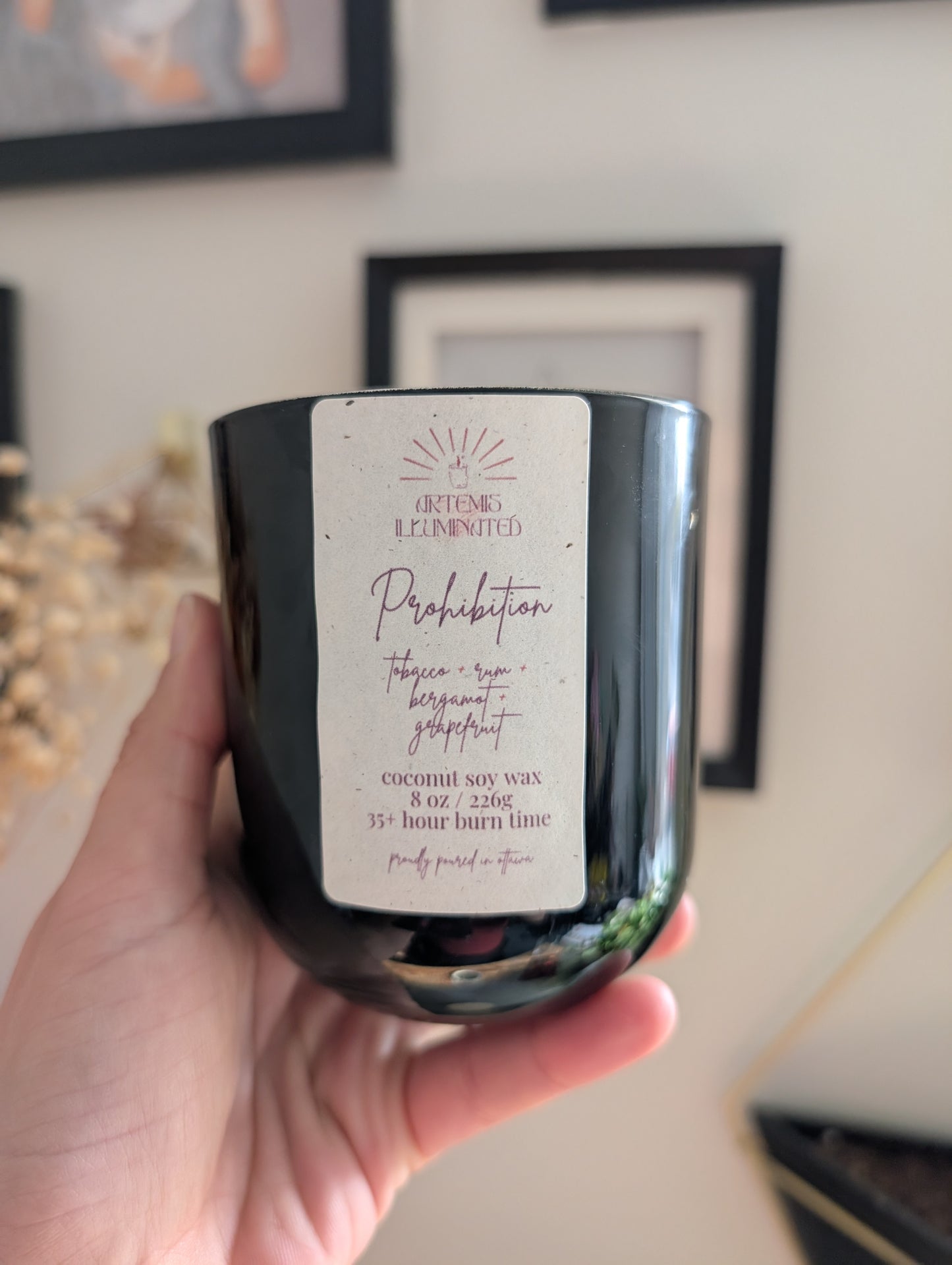 Prohibtion - 8 oz Coconut Soy Wax Candle