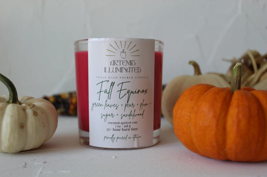 Fall Equinox - 7 oz Coconut Apricot Wax Candle