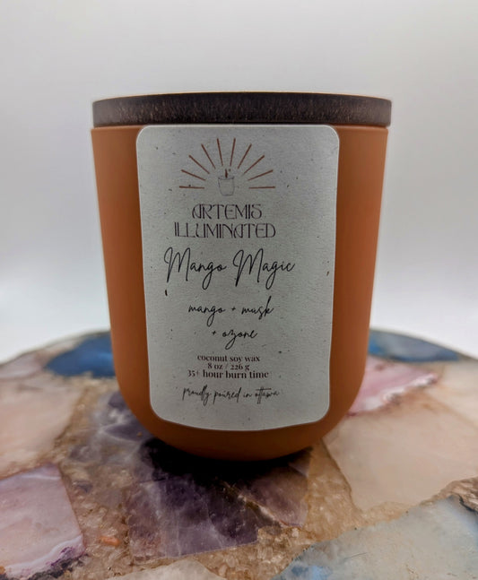 Mango Magic - 8 oz Scented Coconut-Soy Candle